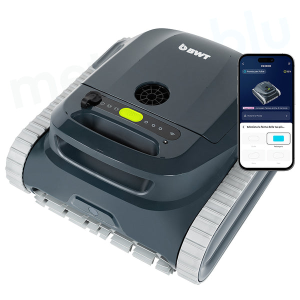 BWT ES Echo Sans Fil | Robot Piscine Cordless avec App Wi-Fi pour Fond, Parois et Ligne d’Eau, Nouveauté 2026