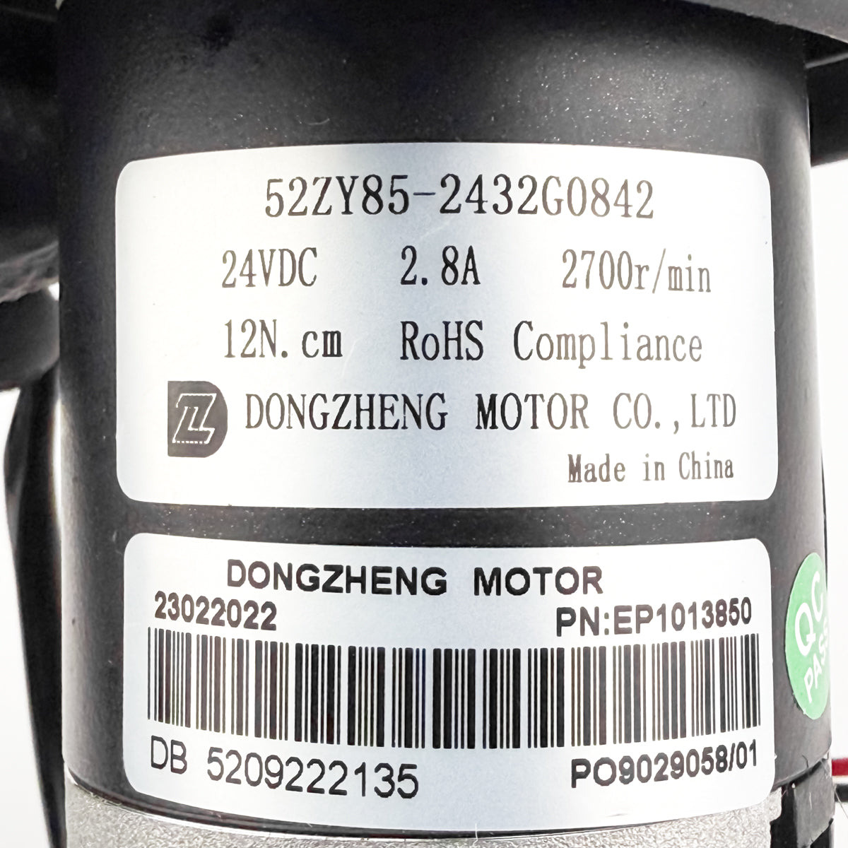 Suction Pump Motor for Pool Robot Cosmy 52ZY85 - 2432G0842 - Used (12-Month Warranty)