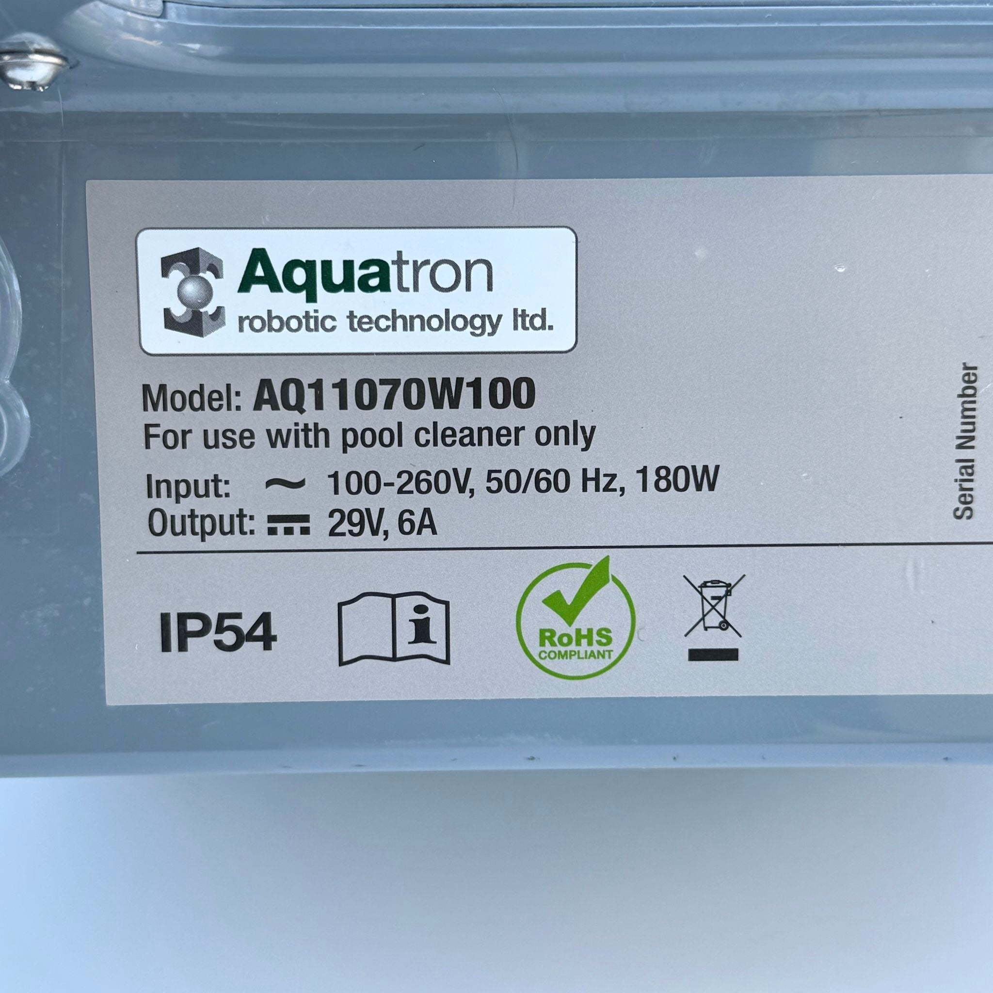 Alimentation Robot Piscine Aquabot / Aquatron AQ11070W100 - Occasion (Garantie 12 mois)
