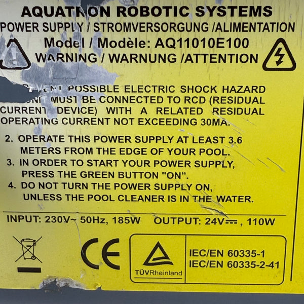 Alimentateur Robot Piscine Aquabot / Aquatron AQ11010E100 - Occasion (Garantie 12 mois)