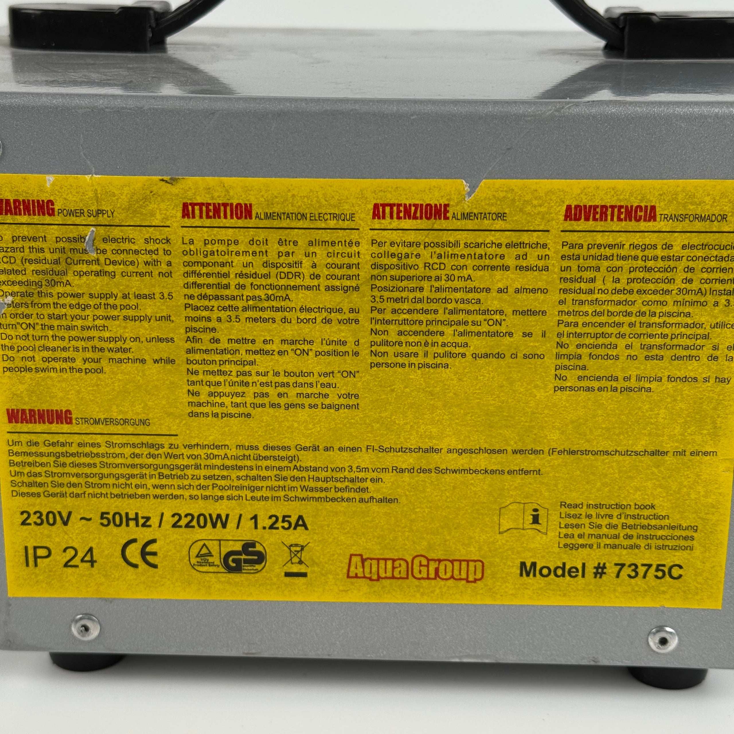 Alimentation Robot Piscine Aquabot / Aquatron 7375C - Occasion (Garantie 12 mois)