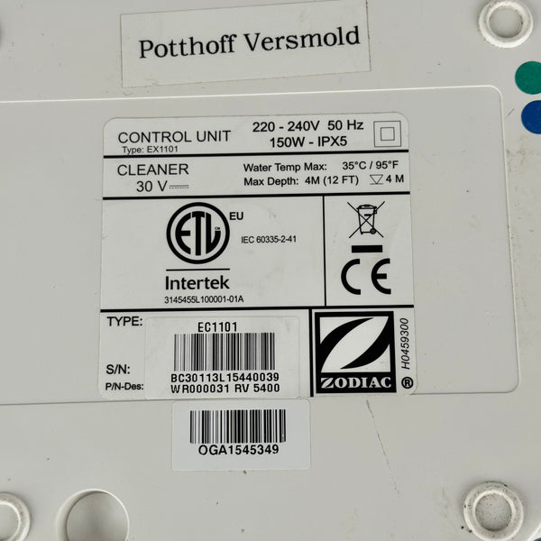 Alimentatore Robot Piscina Zodiac Vortex / RV - R0637100 - EC1101 - Usato (Garanzia 12 mesi)