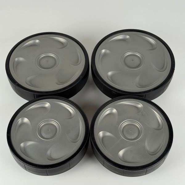 Set 4 Roues USAGÉES Grises Robot Piscine Zodiac Vortex R0636100 + R0636001 - Usagé