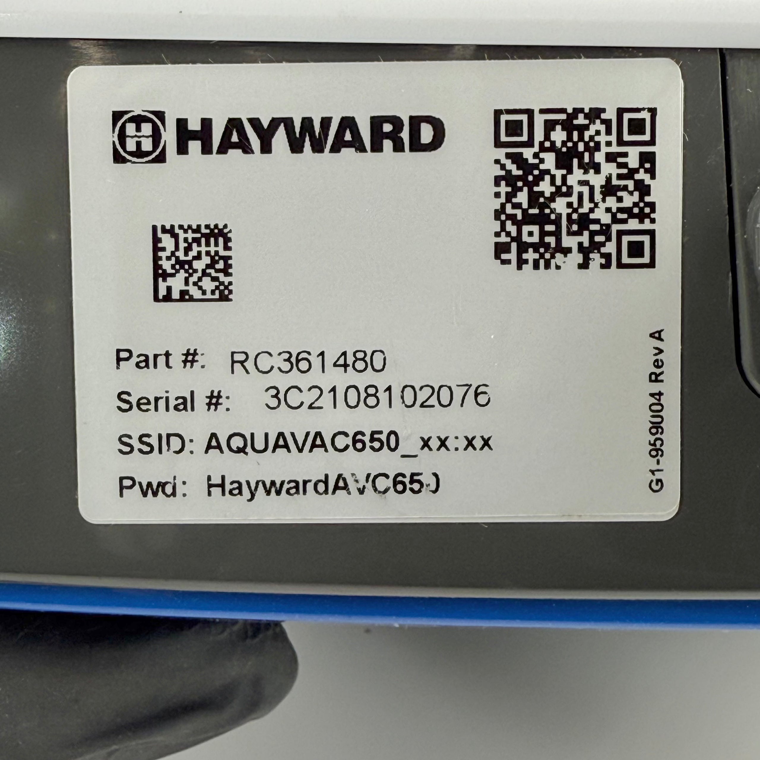 Control Unit Power Supply Pool Robot Hayward Aquavac RC361480 - Refurbished (12-month warranty)