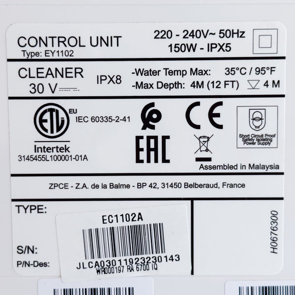 Power Supply for Zodiac Alpha RA 6700 / 6800 iQ Pool Robot - R0865300 Refurbished - 12-Month Warranty