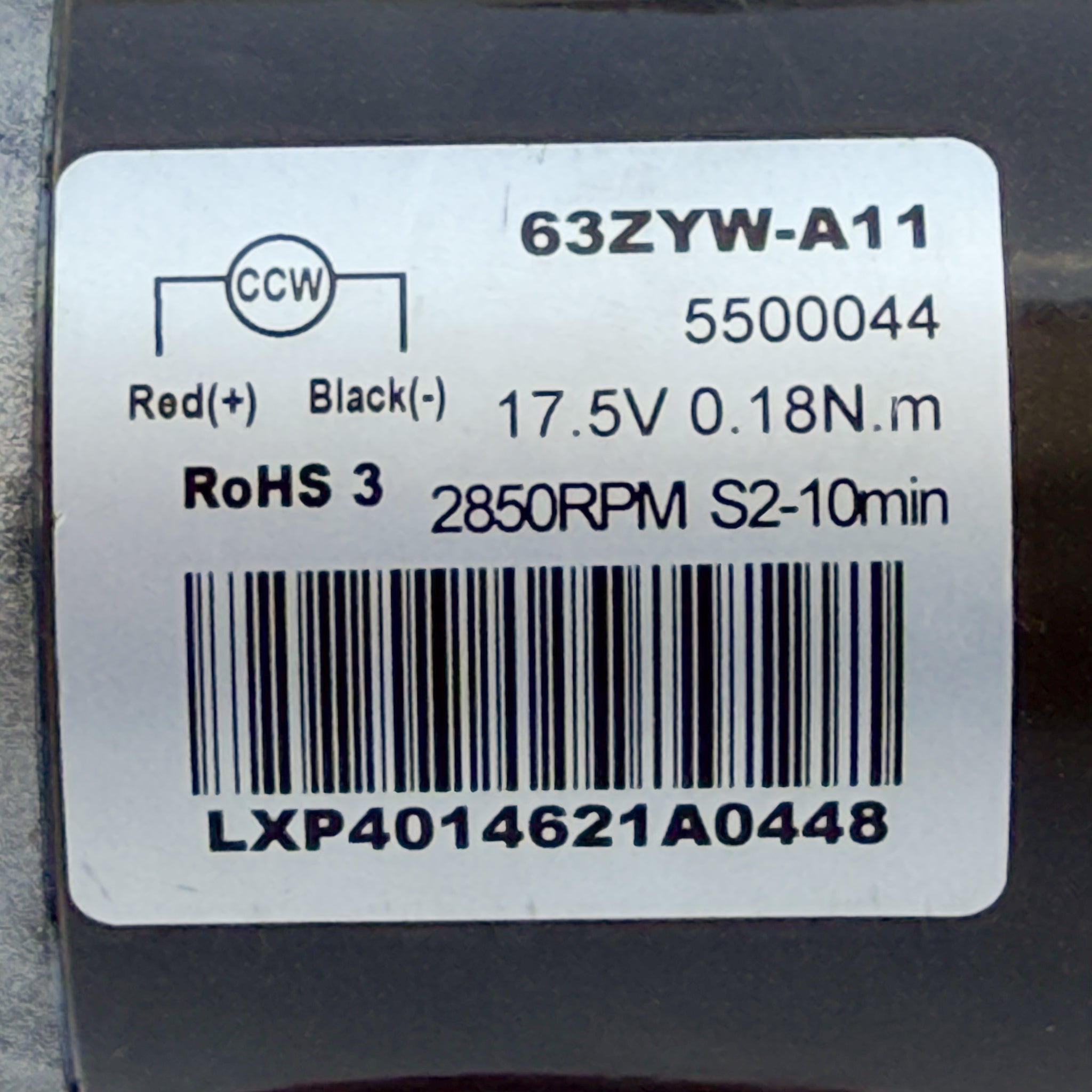Moteur Pompe Aspiration Robot Piscine Dolphin Maytronics 63ZYW-A11 - Occasion (Garantie 12 mois)